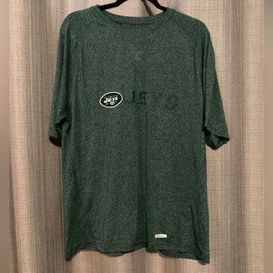 Reebok New York Jets Speedwick Dri Fit Shirt Men’s Large Green T-shirt, NFL